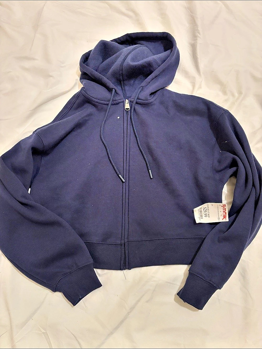 No Boundaries Zip-Up Hoodie in Blue Size Small NWT